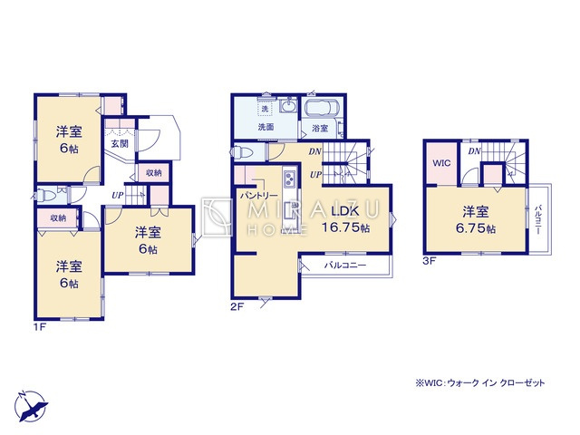 【間取り】 | リビングの大きな開口部は陽当たりの確保だけでなく、まとめ買いで大量のお買い物をした際や家具など大きな物を購入した際に便利です。