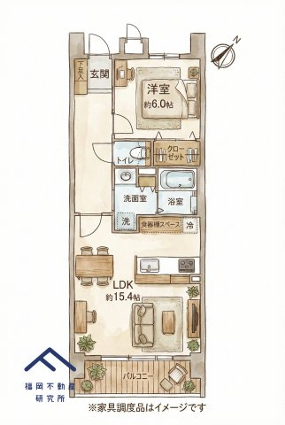 アルファライフ博多の間取り