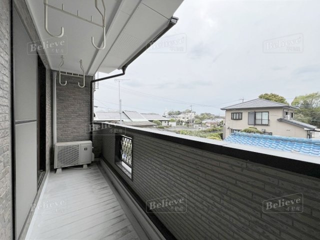 明星ガーデンハイツのバルコニー