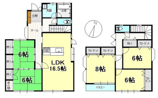 【間取り】 | 戸建　中須賀3丁目