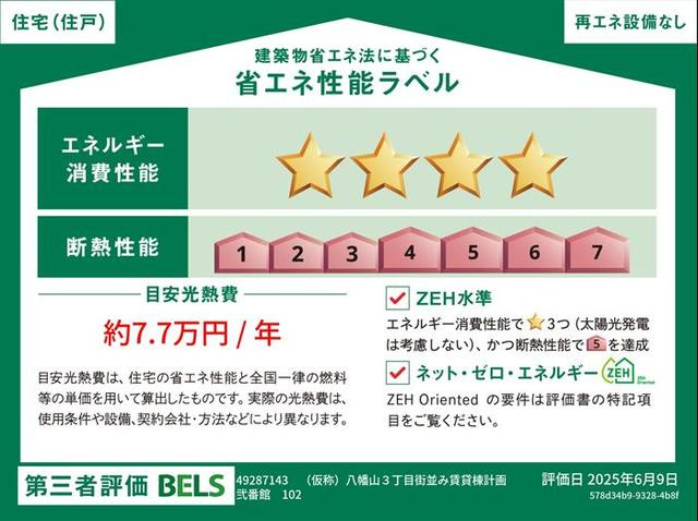 オルキデ蘆花公園の省エネ性能ラベル