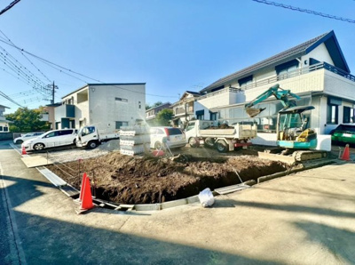 【外観】 | 裾野市佐野 新築一戸建て | 現在建築中の外観画像です。ご内覧は同じメーカーの完成物件へご案内いたしますので、いつでもご相談ください！