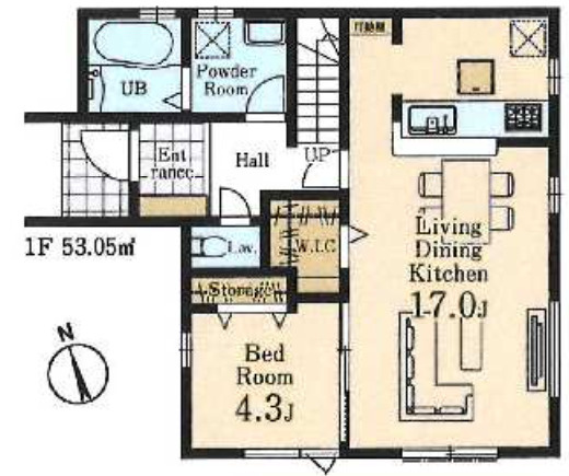 【仲介手数料無料】所沢市上新井１４期全６棟５号棟　所沢の新築なら西武ハウジング