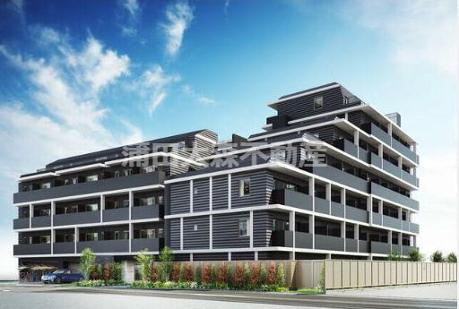 アジールコート武蔵新田の外観パース