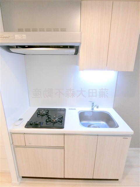 アジールコート武蔵新田のキッチン|2口ガスシステムキッチン