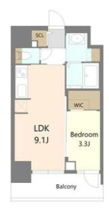 S-RESIDENCE松屋町asenceの間取り