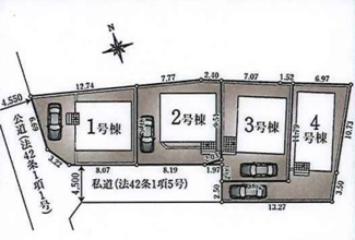 【区画図】 | 西東京市住吉町第10　全4棟　3号棟 | 西東京市住吉町第10　全4棟　3号棟