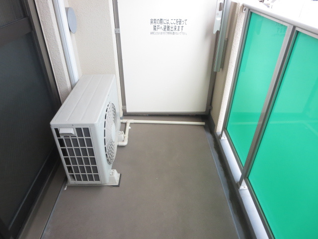 ティラヴェント中津のバルコニー