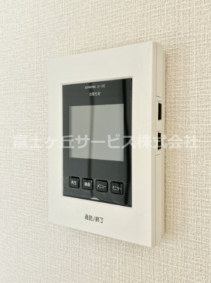【セキュリティ】 | 富士市増川 3期 新築一戸建て 1号棟 | TVモニター付きインターフォンです