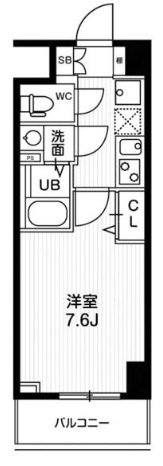川口市坂下町３丁目の賃貸マンションの間取り