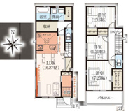 千葉市花見川区さつきが丘一丁目　新築分譲住宅１号棟の画像