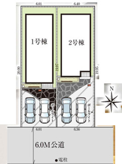 【区画図】 | 千葉市花見川区さつきが丘一丁目　新築分譲住宅２号棟 | 千葉市花見川区さつきが丘１丁目　１号棟