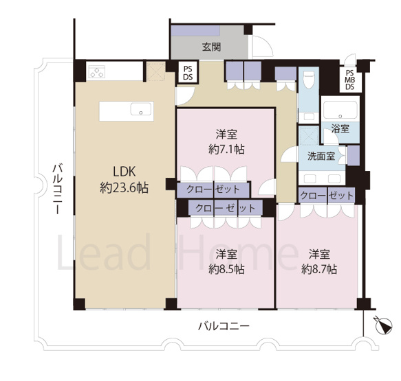 【間取り】 | 代々木ハイライズ