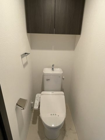 調布市多摩川５丁目の賃貸マンションのトイレ