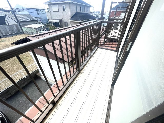 ミヨシコーポA棟のバルコニー