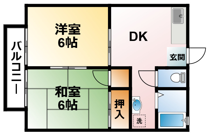 ミヨシコーポA棟の間取り