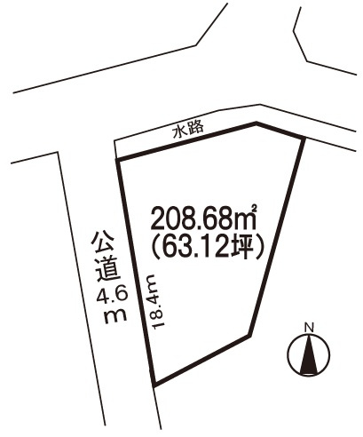 小牧市緑町　売地の土地図|「小牧口」駅より徒歩約3分