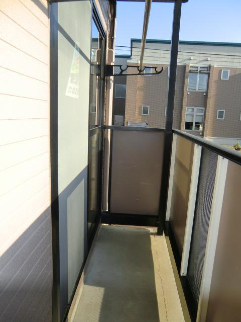 セジュール・イーストB棟のバルコニー