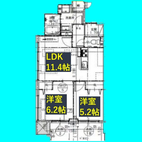さくらHills ROKUBAN Platinum Residenceの間取り