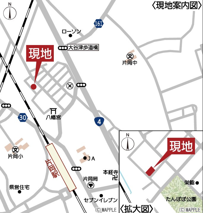 クレイドルガーデン矢板市片岡第1　1号棟の地図