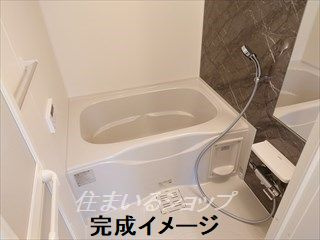 広島市安佐北区落合５丁目のアパートの浴室|完成イメージ（同間取り別部屋）です