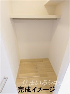 広島市安佐北区落合５丁目のアパートの収納|完成イメージ（同間取り別部屋）です