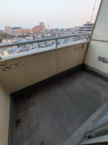 第三岩井ハイツのバルコニー