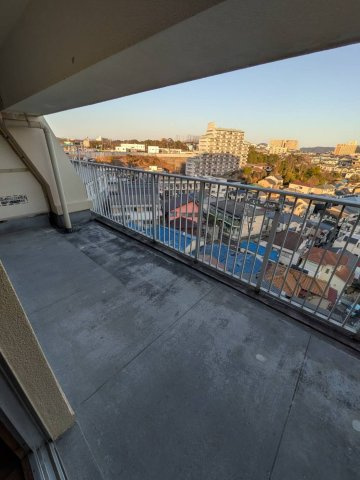 第三岩井ハイツのバルコニー