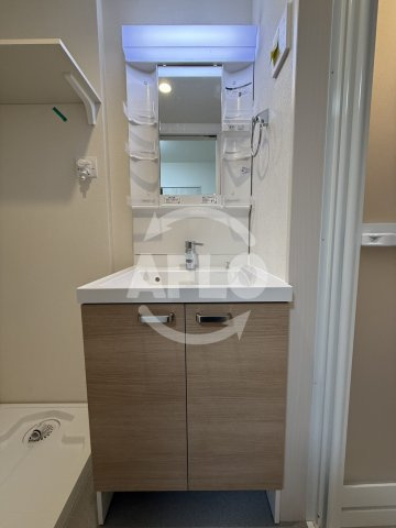 桜ハーモニーテラスの洗面所|桜ハーモニーテラス　独立洗面台