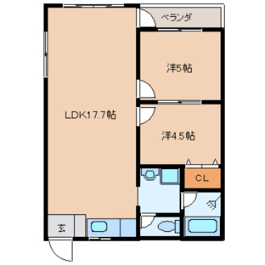 【間取り】 | グランヒル上田 