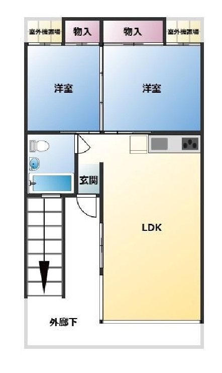 海南市下津町塩津・中古戸建・54737の間取り