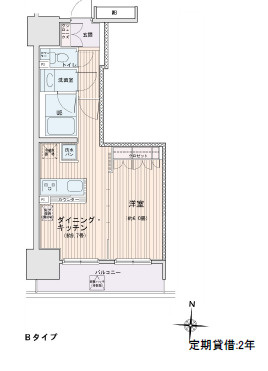 エスティメゾン錦糸町Ⅱの間取り