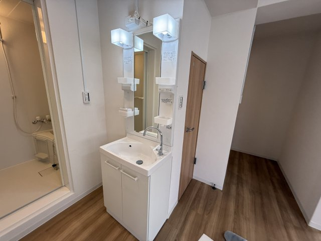 岡町リバクロスレジデンスの独立洗面台