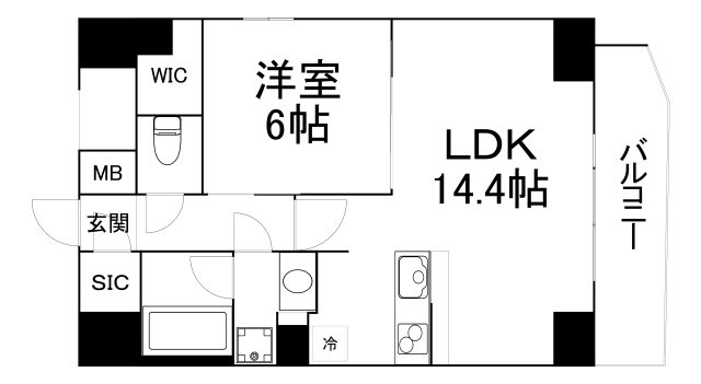 【間取り】 | Metrosa谷町六丁目South