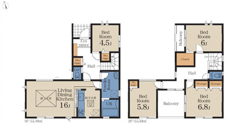 千葉市若葉区御成台三丁目　新築分譲住宅１号棟