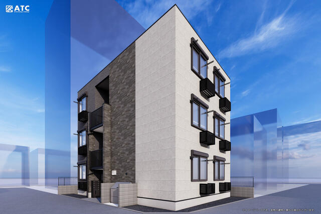 府中市若松町１丁目の賃貸マンションの外観パース|外観パース