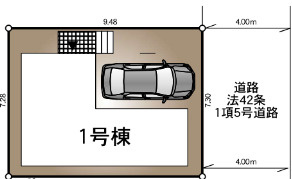 葛飾区東堀切２丁目の新築戸建の区画図|～区画図～