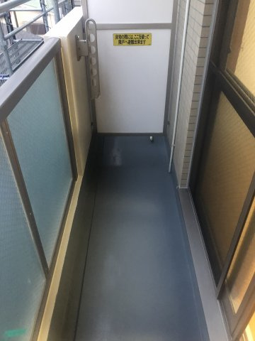 調布市多摩川３丁目の賃貸マンションのバルコニー