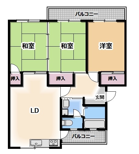 パルヴィレッジ四軒町の間取り