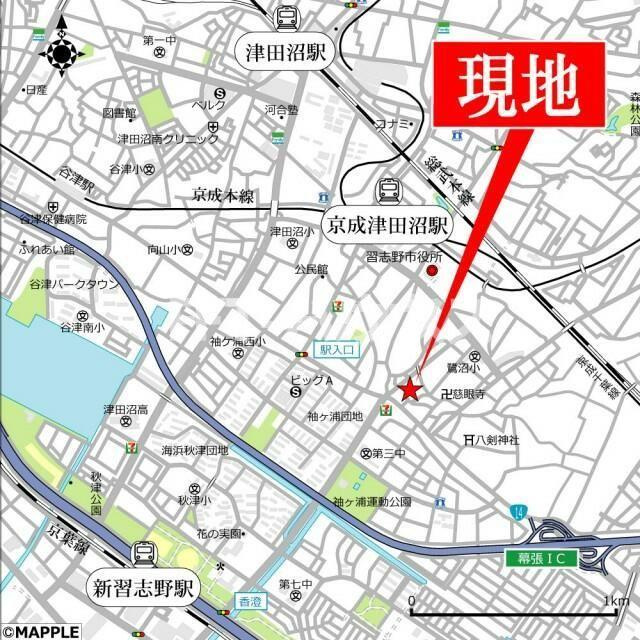 ヒルサイド　Ａ棟の地図