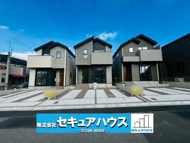 【今からご案内可能】刈谷市野田町　全3棟の外観|■現地外観写真
駐車並列2台可能！オプション工事でカーポート設置などいかがでしょうか。その他にも、フェンスなどの「オプション工事」もご提案いたします♪