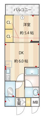 ルガール我孫子の間取り