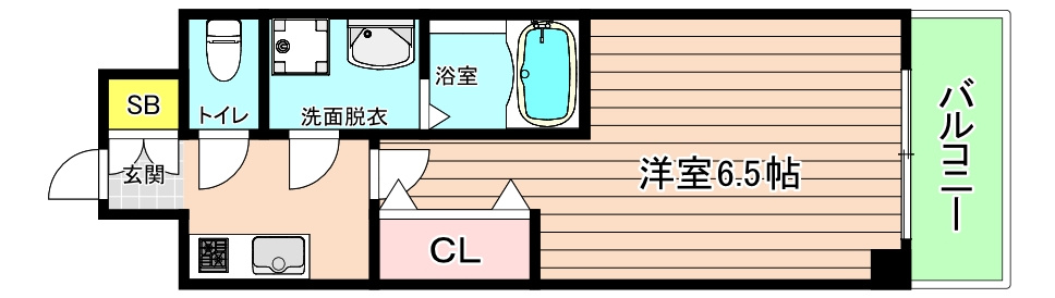 大阪市都島区都島北通１丁目の賃貸マンションの間取り