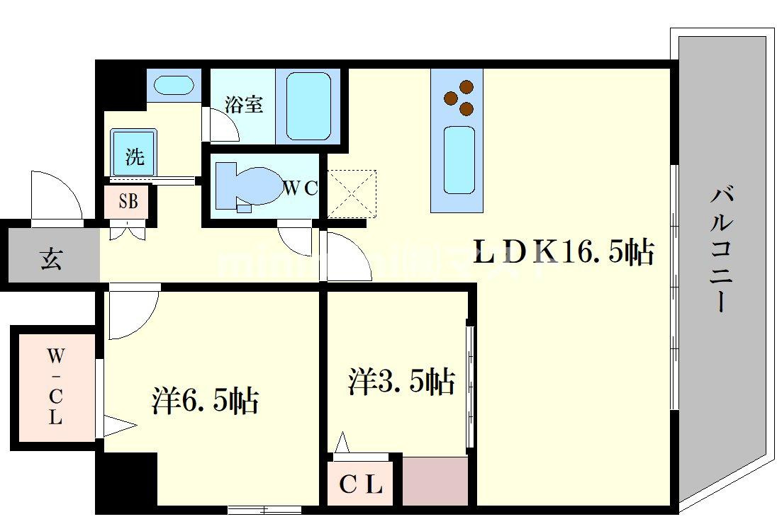 ベルンガーデン上本町の間取り