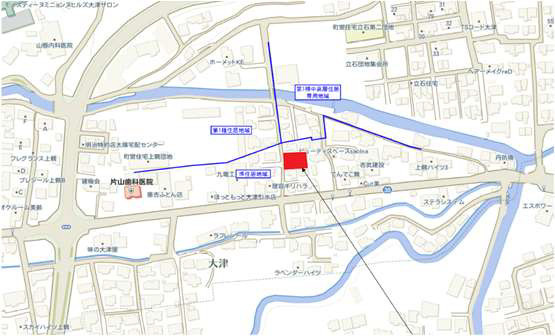よかタウン／菊池郡大津町大字大津9期／1号棟の地図