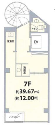 バックボーンハウス　7階の間取り| 