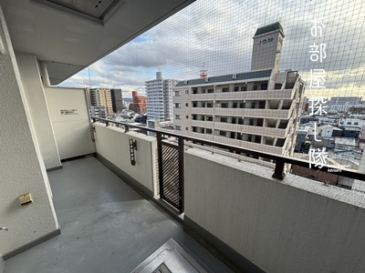 ツインタワー久留米のバルコニー