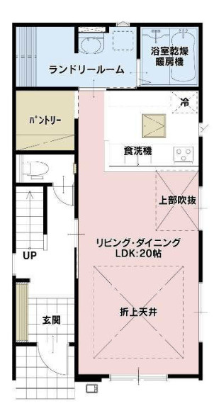 【仲介手数料無料】所沢市東狭山ケ丘７期全５棟２号棟　所沢新築なら西武ハウジングの間取り