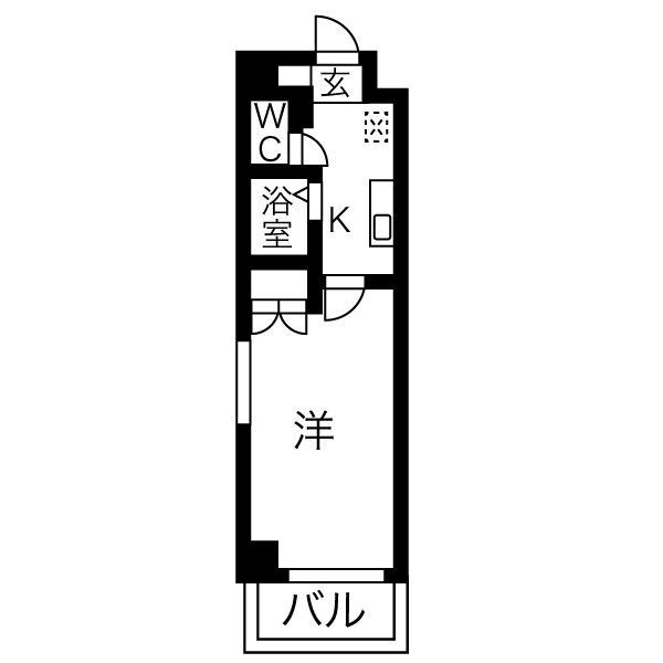 ルミナス新栄の間取り
