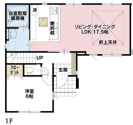 【仲介手数料無料】所沢市東狭山ケ丘７期全５棟３号棟　所沢新築なら西武ハウジングの間取り